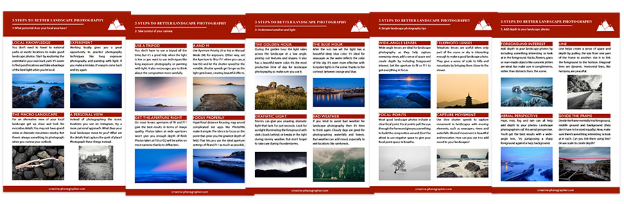 Landscape PhotoTips Cards